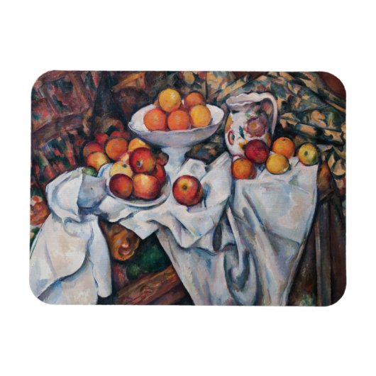 Paul Cezanne - Stilleven, Appelen en Sinaasappels Magneet (Horizontaal)