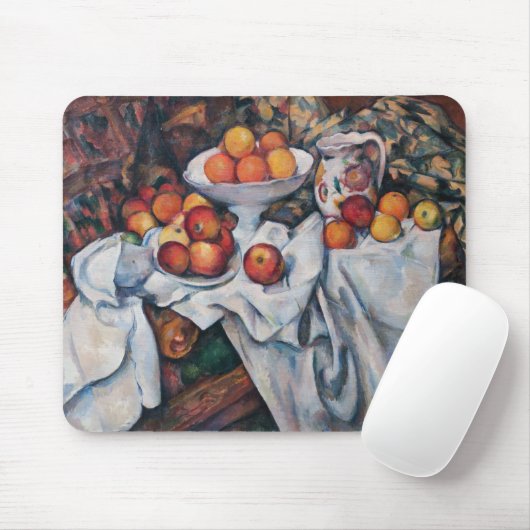Paul Cezanne - Stilleven, Appelen en Sinaasappels Muismat (Met muis)