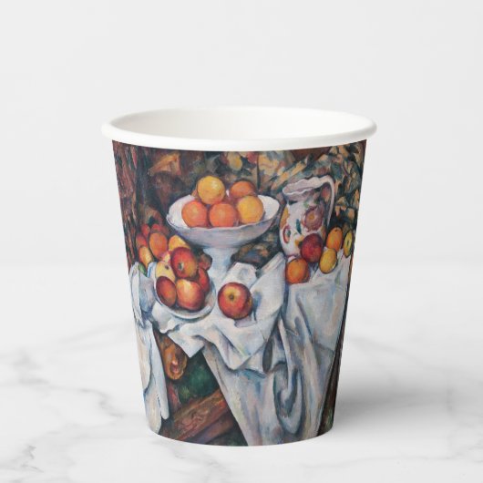 Paul Cezanne - Stilleven, Appelen en Sinaasappels Papieren Bekers (Voorkant)