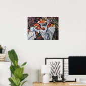 Paul Cezanne - Stilleven, Appelen en Sinaasappels Poster (Thuiskantoor)