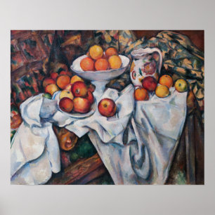 Paul Cezanne - Stilleven, Appelen en Sinaasappels Poster