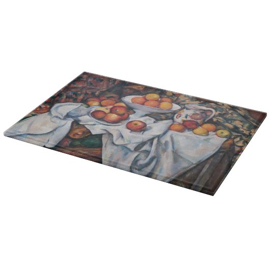 Paul Cezanne - Stilleven, Appelen en Sinaasappels Snijplank (Hoek)