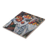 Paul Cezanne - Stilleven, Appelen en Sinaasappels Tegeltje (Zijkant)