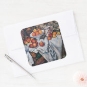 Paul Cezanne - Stilleven, Appelen en Sinaasappels Vierkante Sticker (Envelop)