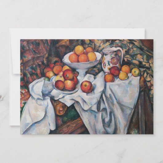 Paul Cezanne - Stilleven, Appels en Sinaasappels Bedankkaart (Voorkant)