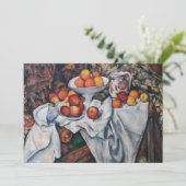 Paul Cezanne - Stilleven, Appels en Sinaasappels Bedankkaart (Staand voorkant)
