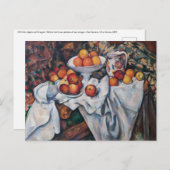Paul Cezanne - Stilleven, appels en sinaasappels Briefkaart (Voorkant / Achterkant)