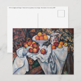 Paul Cezanne - Stilleven, appels en sinaasappels Briefkaart