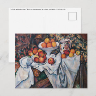 Paul Cezanne - Stilleven, appels en sinaasappels Briefkaart