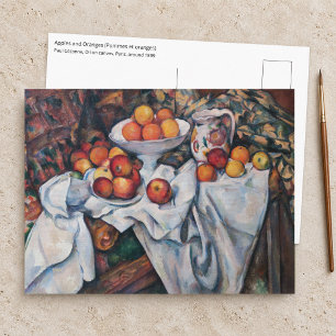 Paul Cezanne - Stilleven, Appels en Sinaasappels Briefkaart