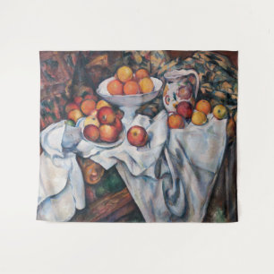 Paul Cezanne - Stilleven, Appels en Sinaasappels Wandkleed