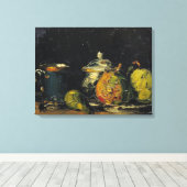 Paul Cezanne | Stilleven, c.1865 Canvas Afdruk (Insitu (Houten vloer))