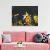 Paul Cezanne | Stilleven, c.1865 Canvas Afdruk (Insitu (Woonkamer))