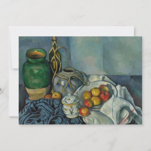 Paul Cezanne - Stilleven met appels Bedankkaart (Voorkant)