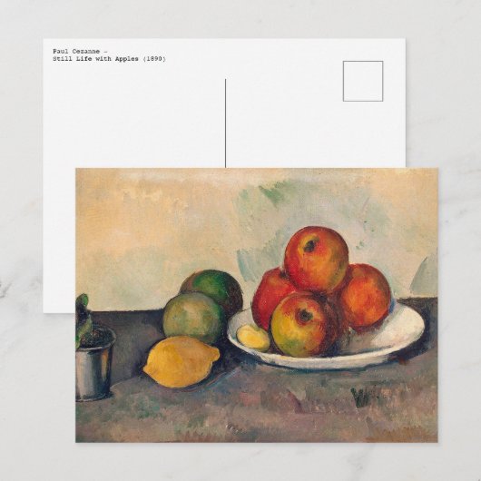 Paul Cezanne - Stilleven met appels Briefkaart (Voorkant / Achterkant)