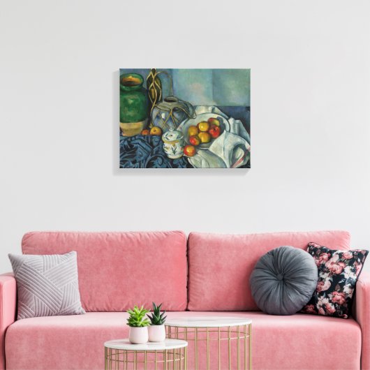 Paul Cezanne - Stilleven met appels Canvas Afdruk (Insitu (Woonkamer))