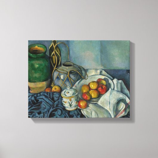 Paul Cezanne - Stilleven met appels Canvas Afdruk (Voorkant)