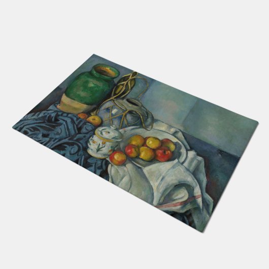 Paul Cezanne - Stilleven met appels Deurmat (Schuin)