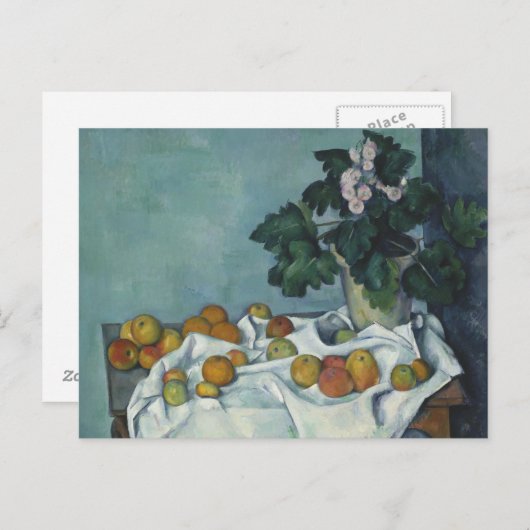 Paul Cezanne - Stilleven met appels en een pot Briefkaart (Voorkant / Achterkant)