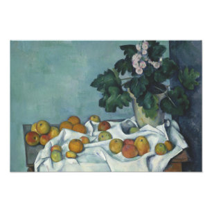 Paul Cezanne - Stilleven met appels en een pot Foto Afdruk