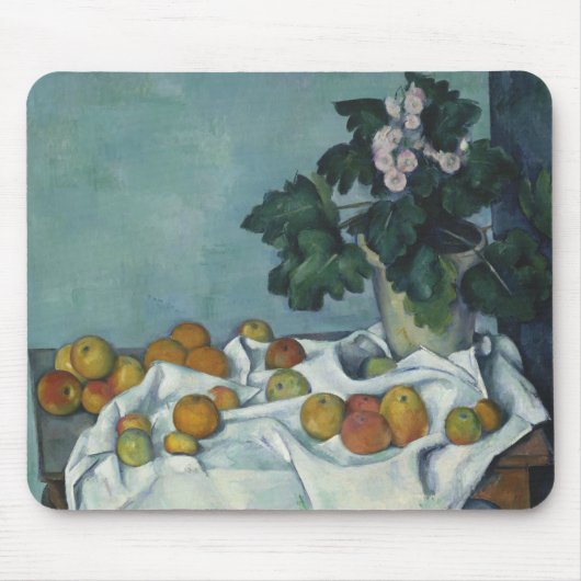 Paul Cezanne - Stilleven met appels en een pot Muismat (Voorkant)
