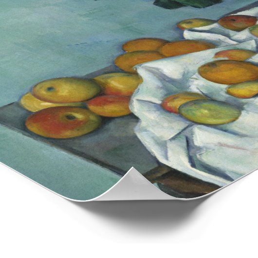 Paul Cezanne - Stilleven met appels en een pot Poster (Hoek)