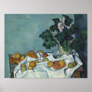 Paul Cezanne - Stilleven met appels en een pot Poster