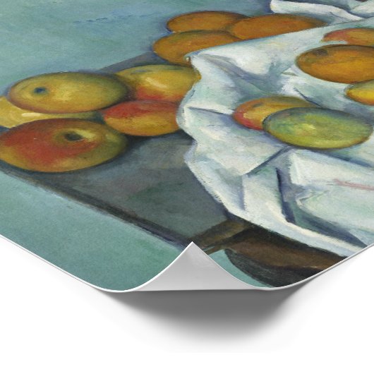 Paul Cezanne - Stilleven met appels en een pot Poster (Hoek)