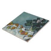 Paul Cezanne - Stilleven met appels en een pot Tegeltje (Zijkant)