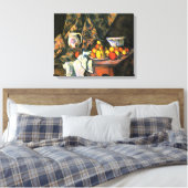 Paul Cezanne - Stilleven met appels en perziken Canvas Afdruk (Insitu (Slaapkamer))