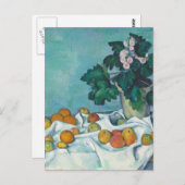 Paul Cézanne Stilleven met appels en primroses Briefkaart (Voorkant / Achterkant)