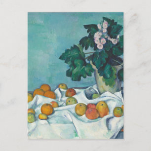 Paul Cézanne Stilleven met appels en primroses Briefkaart