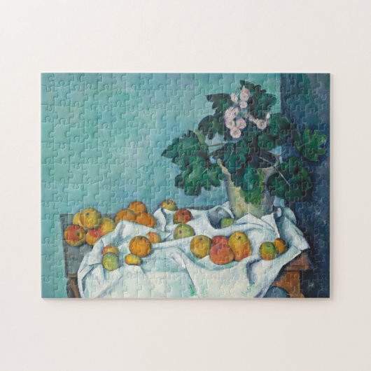 Paul Cézanne Stilleven met appels en primroses Legpuzzel (Horizontaal)
