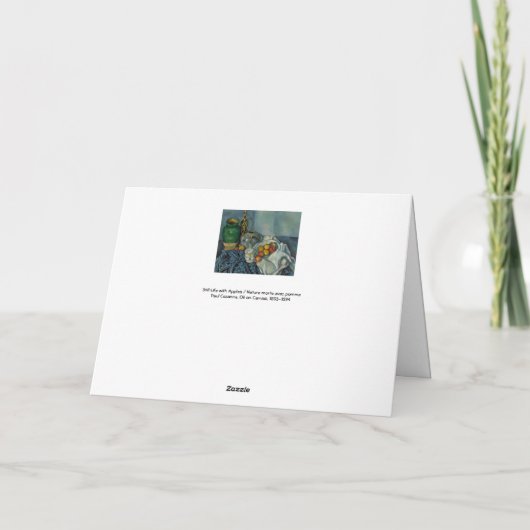 Paul Cezanne - Stilleven met appels Kaart (Achterkant)