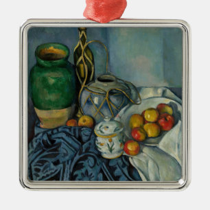 Paul Cezanne - Stilleven met appels Metalen Ornament