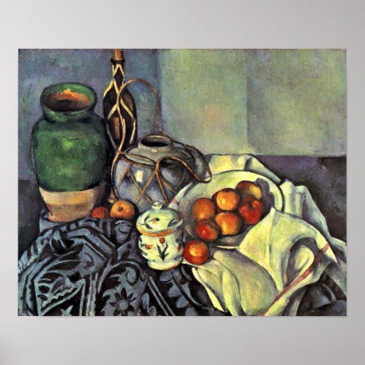 Paul Cezanne - Stilleven met appels Poster (Voorkant)