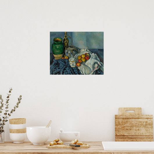 Paul Cezanne - Stilleven met appels Poster (Keuken)