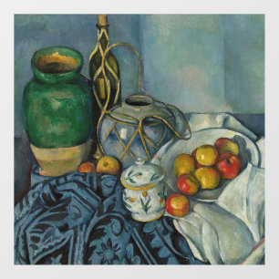 Paul Cezanne - Stilleven met appels Raamsticker