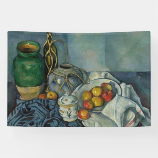Paul Cezanne - Stilleven met appels Spandoek (Horizontaal)