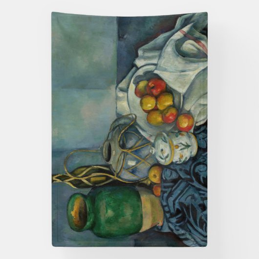 Paul Cezanne - Stilleven met appels Spandoek (Verticaal)