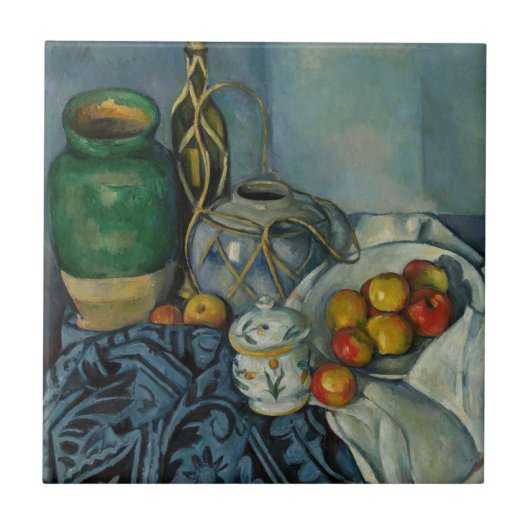 Paul Cezanne - Stilleven met appels Tegeltje (Voorkant)