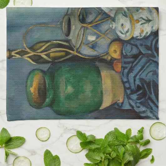 Paul Cezanne - Stilleven met appels Theedoek (Gevouwen)