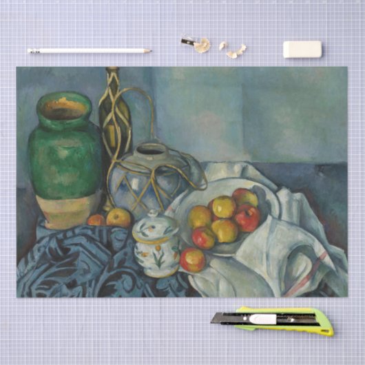 Paul Cezanne - Stilleven met appels Tissuepapier (Craft)