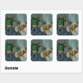 Paul Cezanne - Stilleven met appels Vierkante Sticker (Vel)