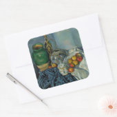 Paul Cezanne - Stilleven met appels Vierkante Sticker (Envelop)