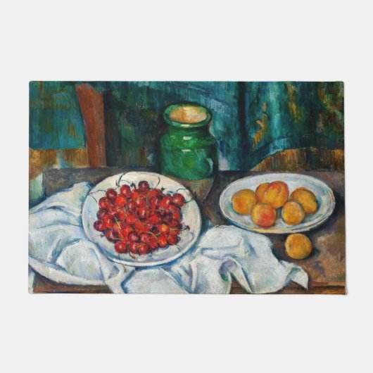 Paul Cezanne - Stilleven met Cherries en perachs Deurmat (Voorkant)