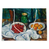 Paul Cezanne - Stilleven met Cherries en perachs Groot Cadeauzakje (Voorkant)