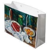 Paul Cezanne - Stilleven met Cherries en perachs Groot Cadeauzakje (Achterkant Gekanteld)