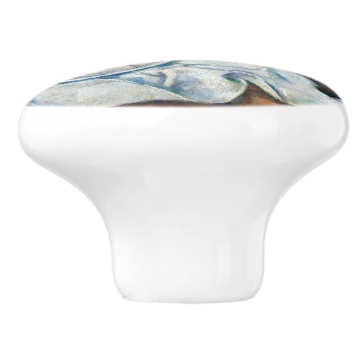 Paul Cezanne - Stilleven met Cherries en perachs Keramische Knop (Zijkant)