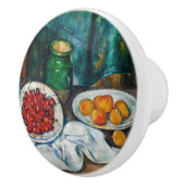 Paul Cezanne - Stilleven met Cherries en perachs Keramische Knop (Rechts)
